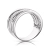 Thumbnail Image 3 of Sterling Silver & Cubic Zirconia Crossover Ring Size P