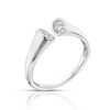 Thumbnail Image 2 of Sterling Silver & Cubic Zirconia Open Ring Size L