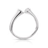 Thumbnail Image 3 of Sterling Silver & Cubic Zirconia Open Ring Size P