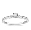Thumbnail Image 1 of 9ct White Gold Diamond Illusion Set Solitaire Ring