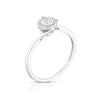 Thumbnail Image 2 of Sterling Silver 0.10ct Diamond Total Illusion Set Solitaire Ring
