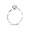Thumbnail Image 3 of Sterling Silver 0.10ct Diamond Total Illusion Set Solitaire Ring