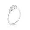 Thumbnail Image 1 of 9ct White Gold 0.50ct Diamond Princess Cut Trilogy Ring