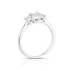 Thumbnail Image 2 of 9ct White Gold 0.50ct Total Diamond Trilogy Ring
