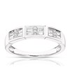 Thumbnail Image 1 of 9ct White Gold 0.15ct Total Diamond Baguette Eternity Ring