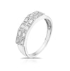 Thumbnail Image 2 of 9ct White Gold 0.15ct Total Diamond Baguette Eternity Ring