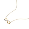 Thumbnail Image 2 of 9ct Yellow Gold 0.05ct Diamond Twist Infinity Pendant