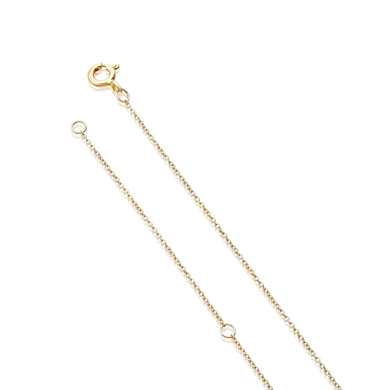 9ct Yellow Gold 0.05ct Diamond Twist Infinity Pendant