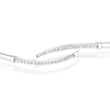 Thumbnail Image 1 of Sterling Silver 0.25ct Diamond Total Twist Bangle