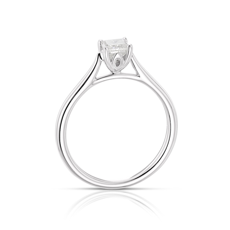 Main Image 3 of 9ct White Gold 0.50ct Diamond Total Solitaire Ring