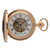 Thumbnail Image 1 of Men's Rose Gold Plated Skeleton Pocket Watch