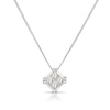 Thumbnail Image 1 of 9ct White Gold 0.25ct Diamond Total Square Necklace