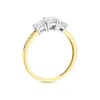 Thumbnail Image 3 of 9ct Yellow Gold Cubic Zirconia Trilogy Ring