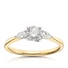 Thumbnail Image 0 of 18ct Yellow Gold 0.66ct Total Diamond Trilogy Ring