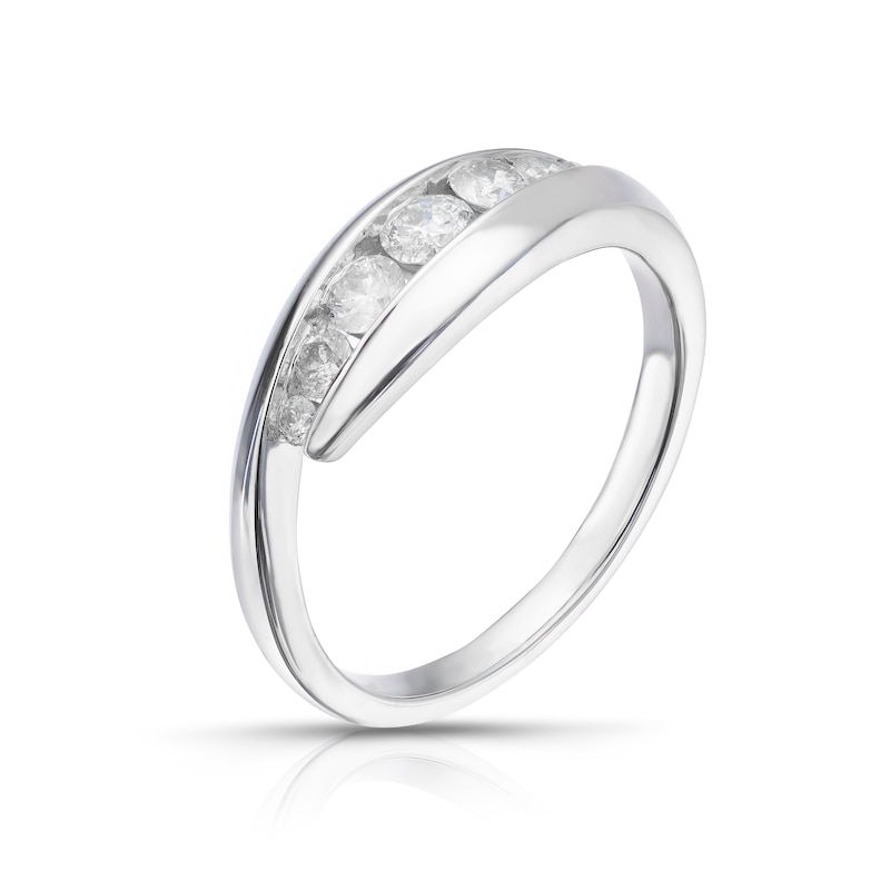 Main Image 1 of 9ct White Gold 0.40ct Diamond Channel Set Eternity Ring