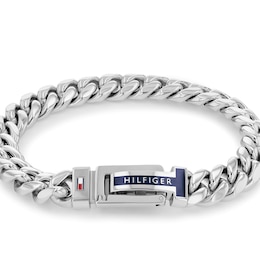 Tommy Hilfiger Men's Stainless Steel Curb Chain Bracelet
