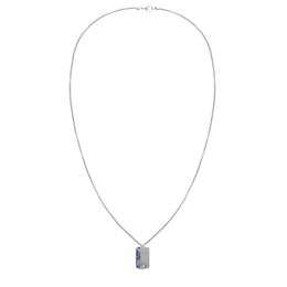 Tommy Hilfiger Men's Stainless Steel & Sodalite Dog Tag