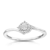 Thumbnail Image 0 of Silver 0.05ct Diamond Total Illusion Set Solitaire Ring