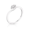 Thumbnail Image 1 of Silver 0.05ct Diamond Total Illusion Set Solitaire Ring