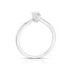 Thumbnail Image 3 of 18ct White Gold 0.40ct Oval Cut Solitaire Ring