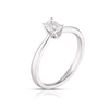 Thumbnail Image 2 of 18ct White Gold 0.40ct Emerald Cut Solitaire Ring