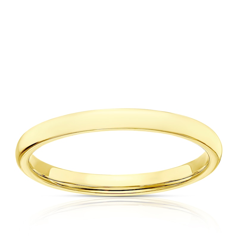 18ct Yellow Gold 2mm Extra Heavy Court Ring