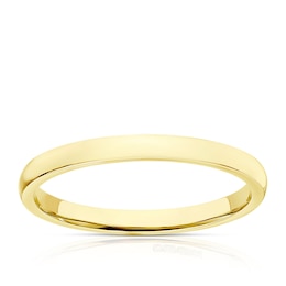9ct Yellow Gold 2mm Extra Heavy Court Ring