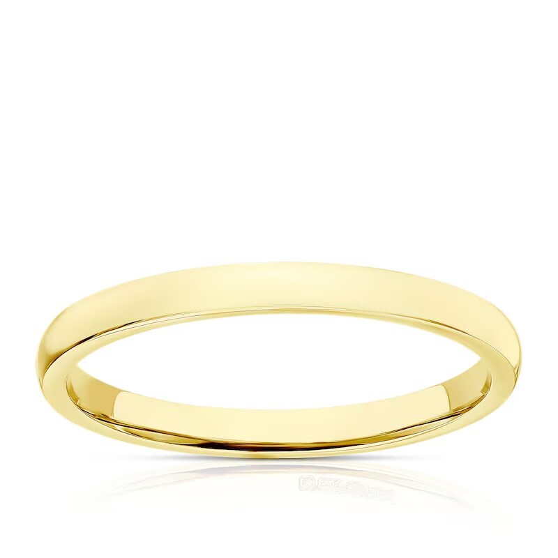 Main Image 1 of 9ct Yellow Gold 2mm Extra Heavy Court Ring