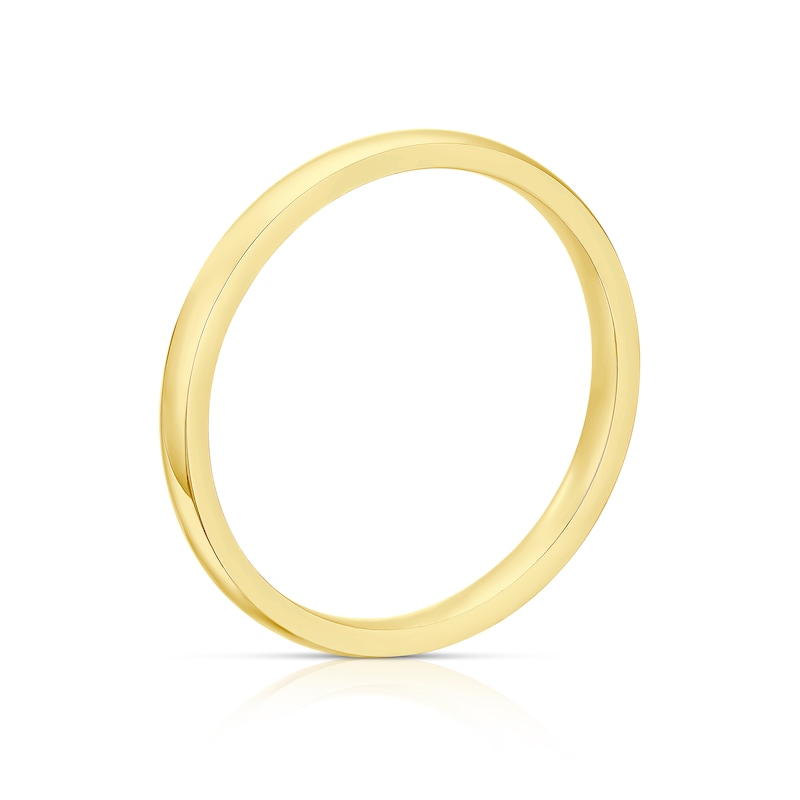 Main Image 3 of 9ct Yellow Gold 2mm Extra Heavy Court Ring