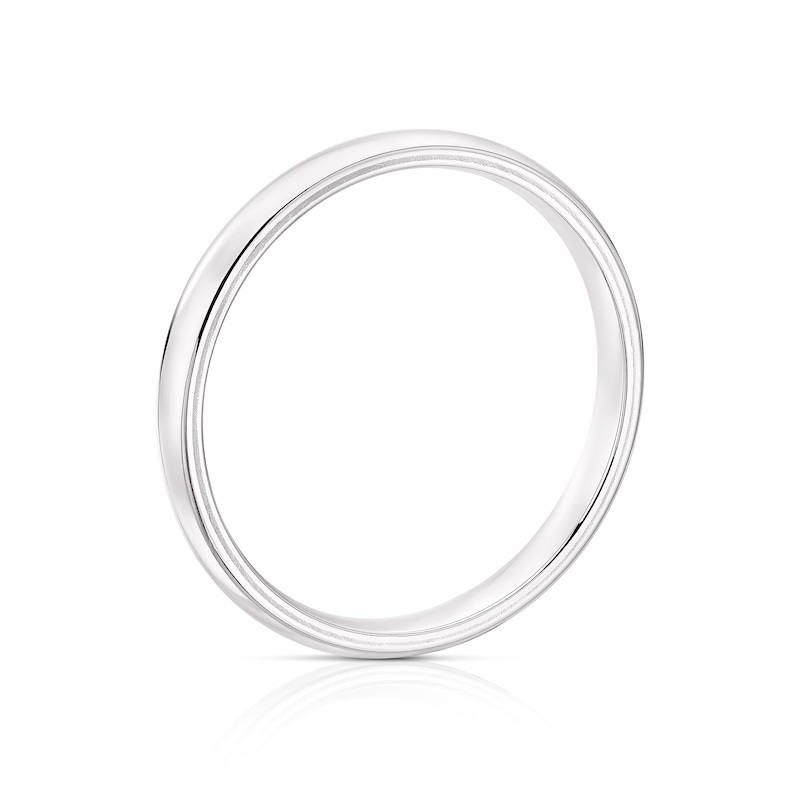 Main Image 2 of 9ct White Gold 2mm Extra Heavy Court Ring