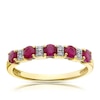 Thumbnail Image 1 of 9ct Yellow Gold Ruby & Diamond Ring