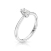 Thumbnail Image 2 of 18ct White Gold 0.40ct Diamond Marquise Cut Solitaire Ring
