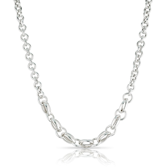 Sterling Silver Multilink Belcher Chain Necklace