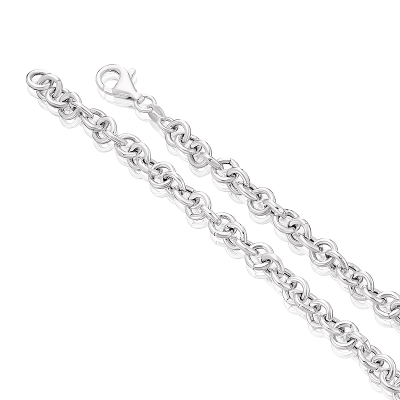 Main Image 3 of Sterling Silver Multilink Belcher Chain Necklace