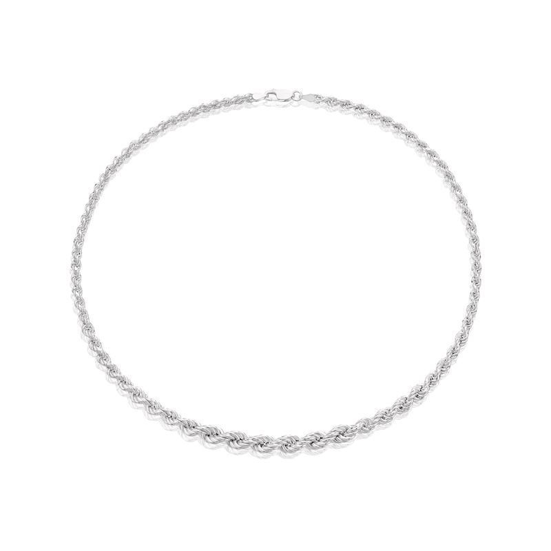 Main Image 2 of Sterling Silver 18 Inch Rope Chain Necklace
