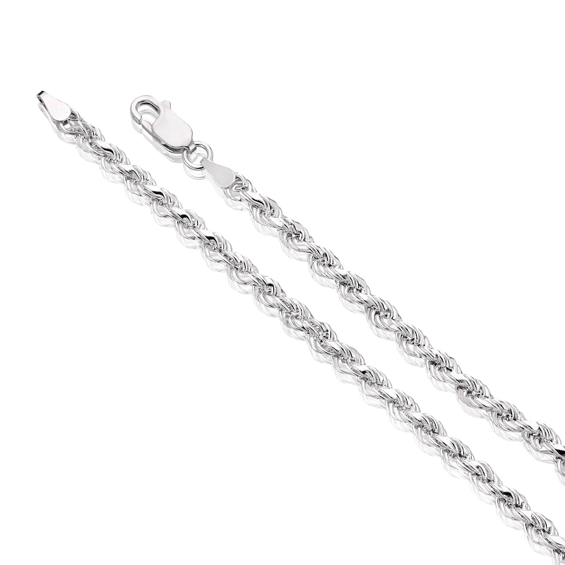 Main Image 3 of Sterling Silver 18 Inch Rope Chain Necklace