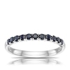 Thumbnail Image 1 of Sterling Silver Black Sapphire Eternity Ring