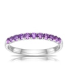 Thumbnail Image 0 of Sterling Silver Purple Amethyst Eternity Ring