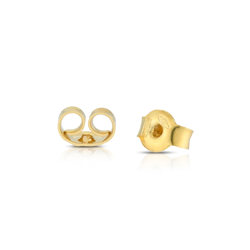 Main Image 2 of 9ct Yellow Gold Large Open Circle Stud Earrings