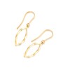 Thumbnail Image 1 of 9ct Yellow Gold Open Marquise Shaped Drop Earrings