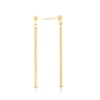 Thumbnail Image 1 of 9ct Yellow Gold Straight Bar Drop Earrings