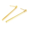 Thumbnail Image 2 of 9ct Yellow Gold Straight Bar Drop Earrings