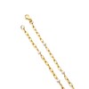 Thumbnail Image 2 of 9ct Yellow Gold & Pearl Paper Link Bracelet