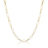 Thumbnail Image 1 of 9ct Yellow Gold Paper Link Chain Necklace