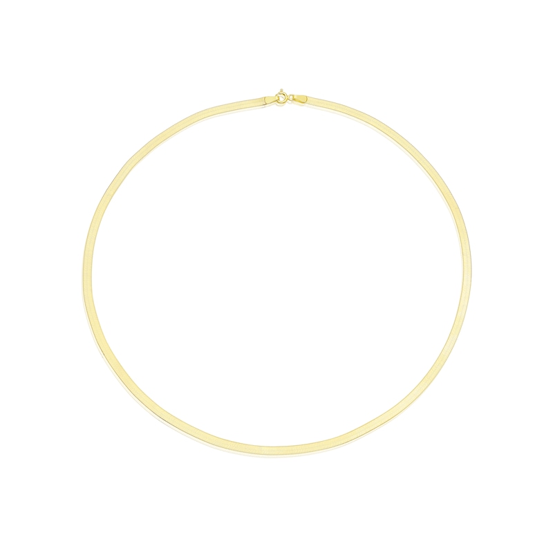 9ct Yellow Gold 18" Flat Herringbone Chain
