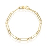 Thumbnail Image 1 of 9ct Yellow Gold Paper Link Chain Bracelet