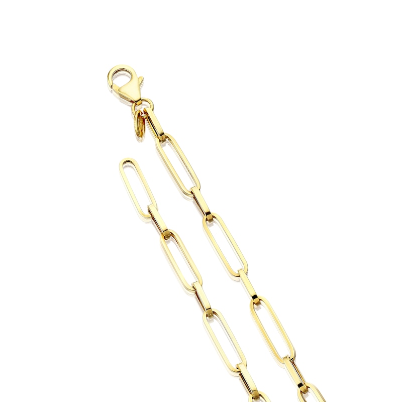 Main Image 3 of 9ct Yellow Gold Paper Link Chain Bracelet
