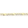 Thumbnail Image 1 of 9ct Yellow Gold Link Station Curb Chain Bracelet