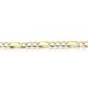 Thumbnail Image 2 of 9ct Yellow Gold Link Station Curb Chain Bracelet