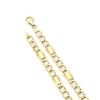 Thumbnail Image 2 of 9ct Yellow Gold Link Station Curb Chain Bracelet